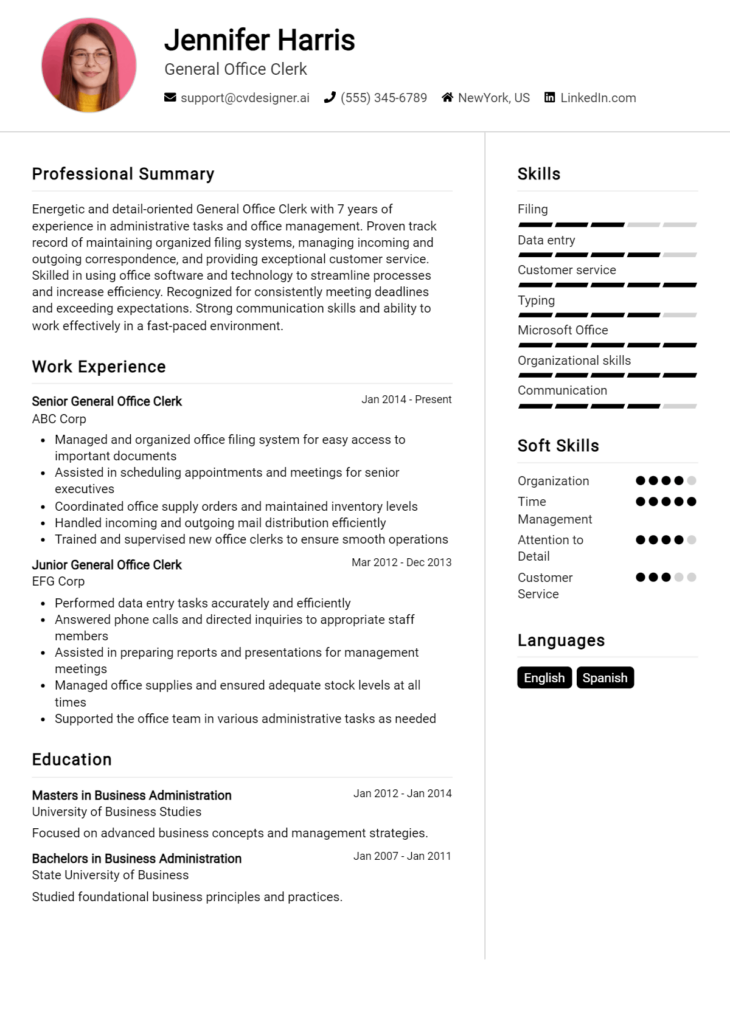 General Office Assistant Resume Examples For Best Tips