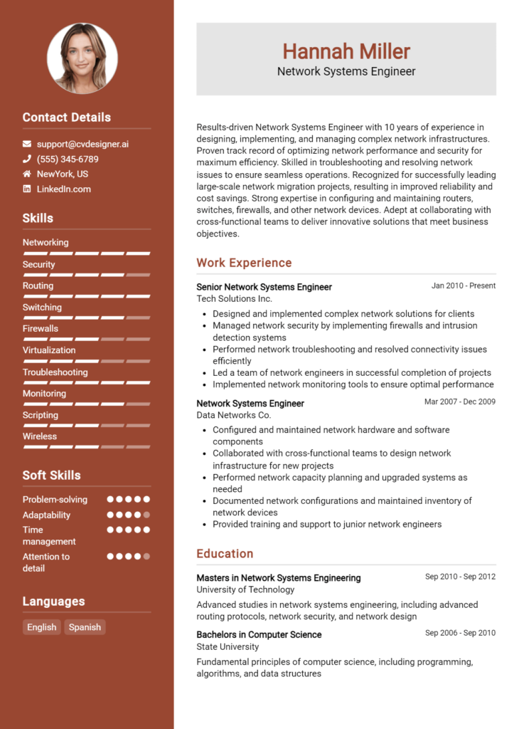 18 Network Systems Administrator Resume Examples And Templates For 2024