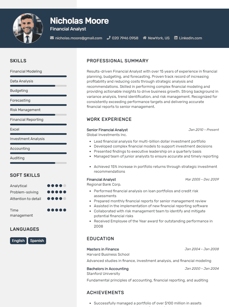 Explorer CV Template