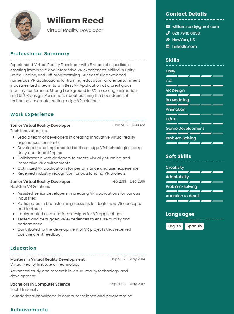 Impactful CV Template