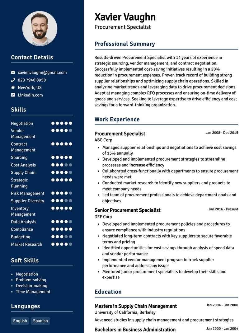 Vibrant CV Template