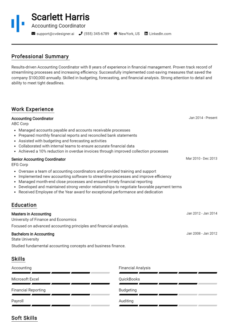 12 Accounting Assistant Resume Examples And Templates for 2024 ...