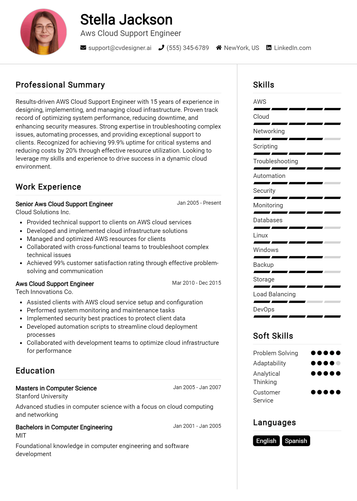 10 aws systems administrator resume examples for 2024 expert tips