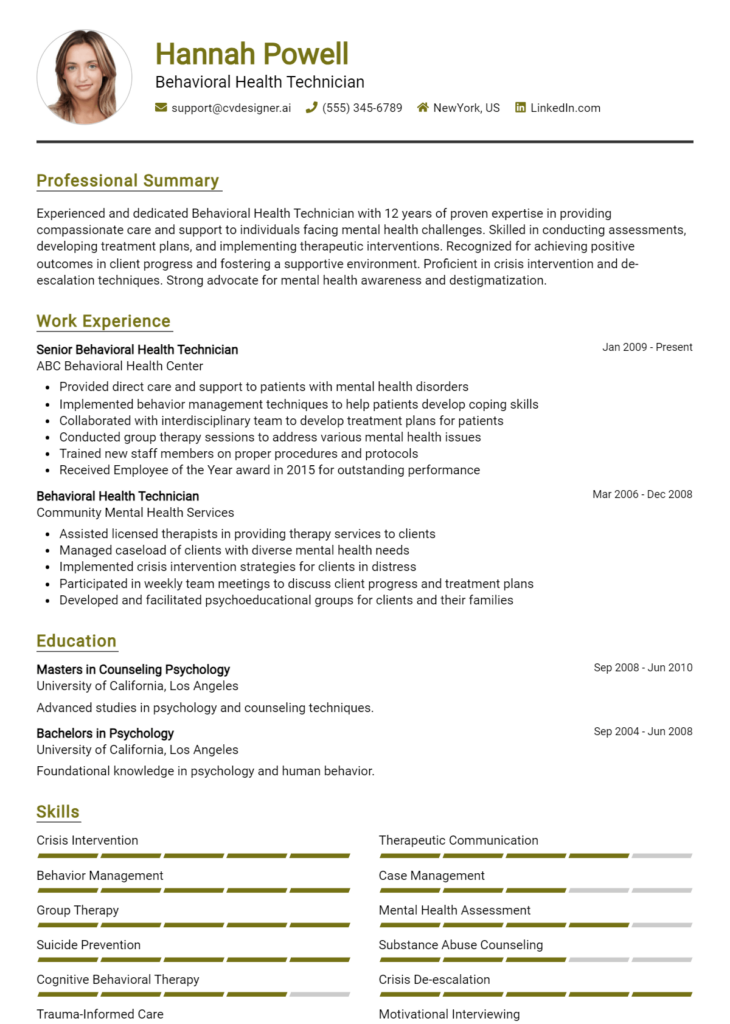 16 Mental Health Worker Resume Examples For 2024 Best Formatting Tips