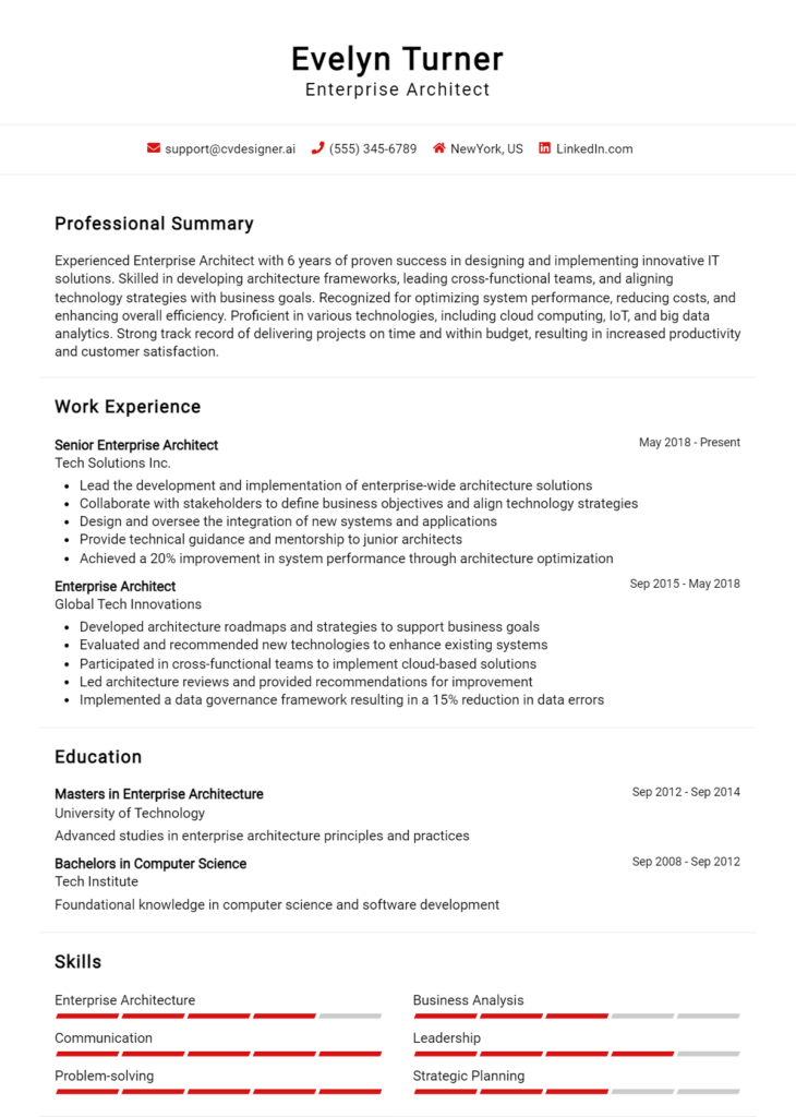 16 Information Architect Resume Examples And Templates for 2024 ...