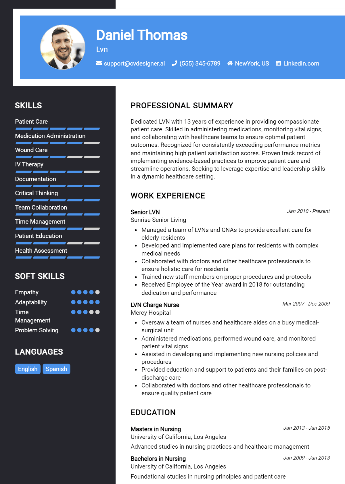 Lvn Resume Example