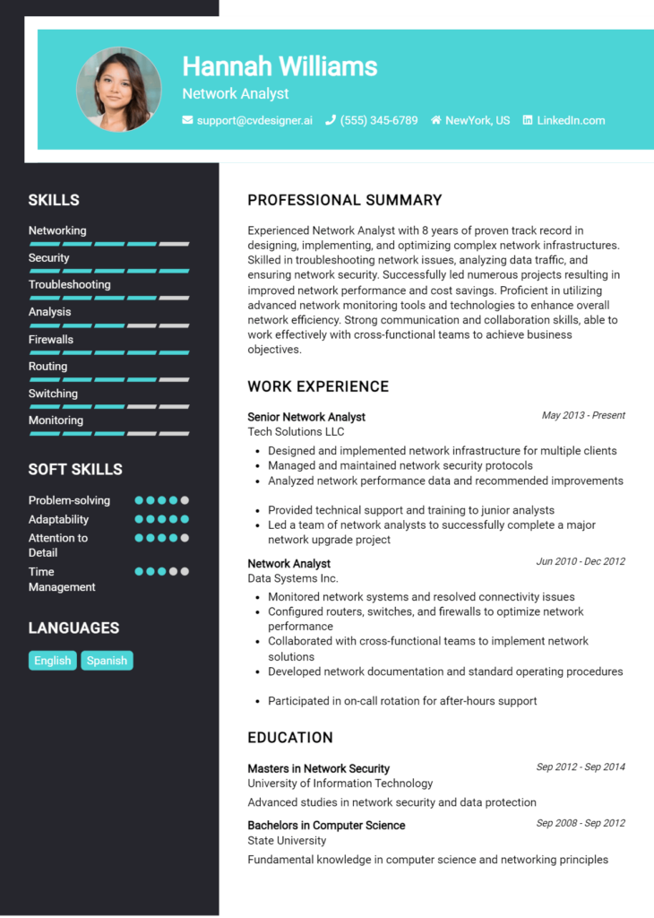 18 Network Operations Manager Resume Examples And Templates for 2024 ...