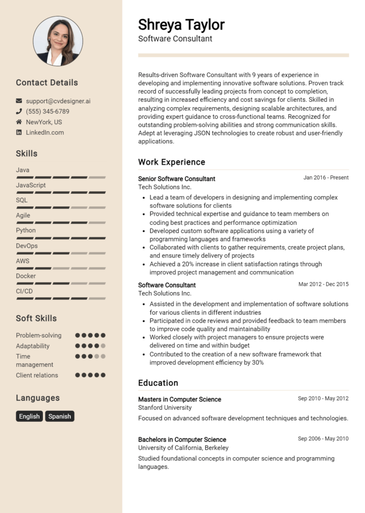 12 Senior Consultant Resume Examples for 2024: Best Writing Guide ...