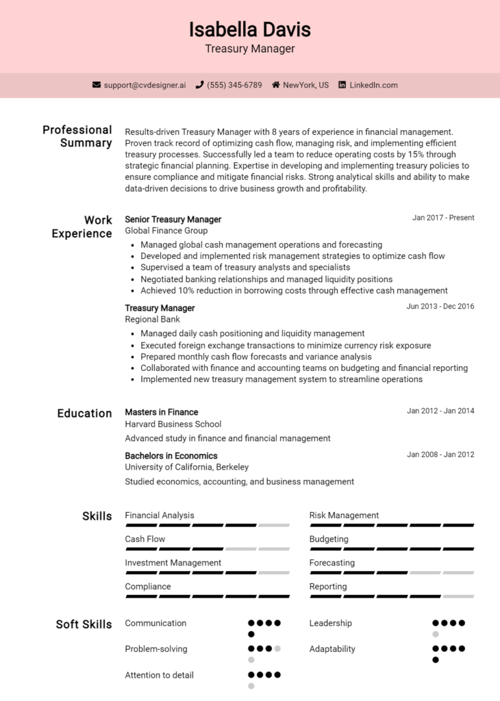 14 Financial Services Manager Resume Examples And Templates for 2024 ...