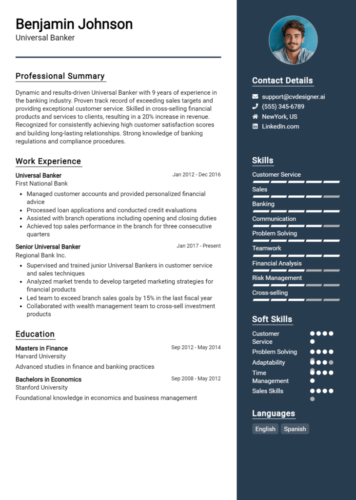 Commercial Banker Resume Example for 2024: How to Create a Professional ...