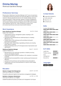 16 Operations Specialist Resume - Warehouse Operations Manager Resume Example 214x300 