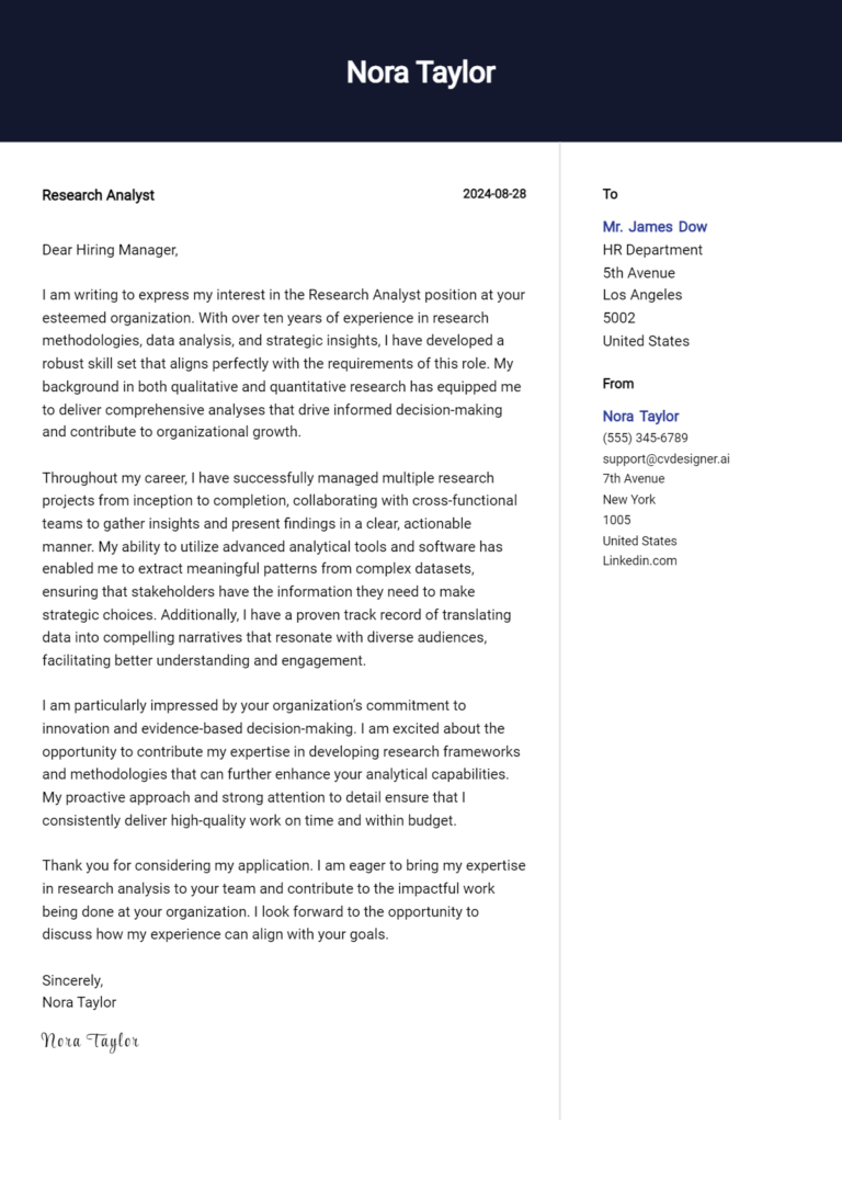 16 Research Analyst Cover Letter Examples for 2025 (Complete Writing Guide)